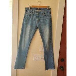 Hollister Jeans Men's W 29 L32 Medium Wash Slim Straight Epic Flex Denim Jeans